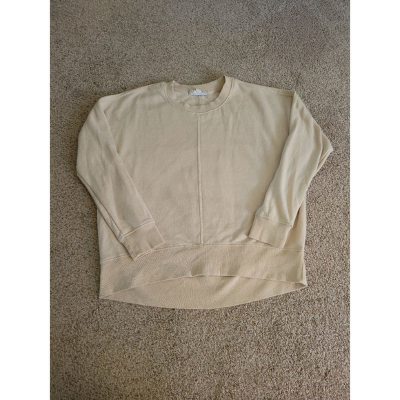 Hippie Rose Beige Sweatshirt Size M - Picture 3 of 8